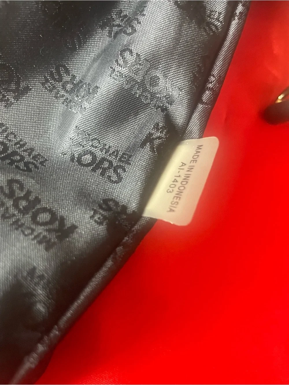 Authentic Michael Kors Calista monogram satchel #093NCOA